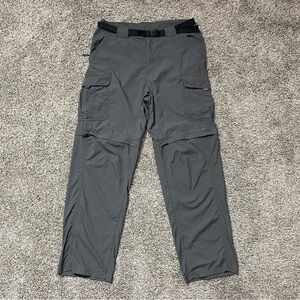 Columbia Titanium Omni-Dry Convertible Cargo Pants Gray Men's Size Medium